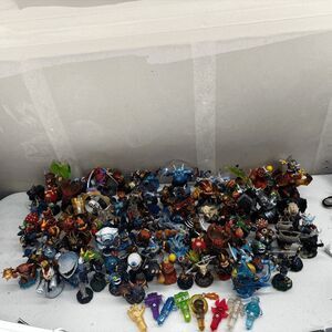 Large Lot of 106 Skylanders Action Figures – Variety of Characters & Items